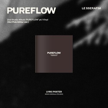 Vinyl Record Le Sserafim - 2nd Studio Album 'Pureflow' Pt.1 (Indie Exclusive) (Hot Pink Glitter ver.) (LP) - 5
