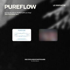 Vinyl Record Le Sserafim - 2nd Studio Album 'Pureflow' Pt.1 (Indie Exclusive) (Hot Pink Glitter ver.) (LP) - 5