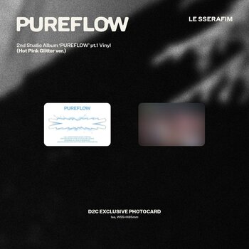 Vinyl Record Le Sserafim - 2nd Studio Album 'Pureflow' Pt.1 (Indie Exclusive) (Hot Pink Glitter ver.) (LP) - 6