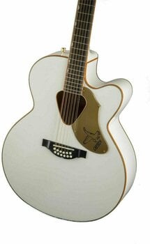 12-string Acoustic-electric Guitar Gretsch G5022CWFE-12 Rancher Falcon 12 White (Damaged) - 12