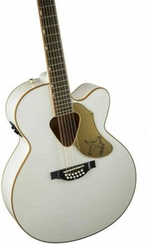 12-string Acoustic-electric Guitar Gretsch G5022CWFE-12 Rancher Falcon 12 White (Damaged) - 13