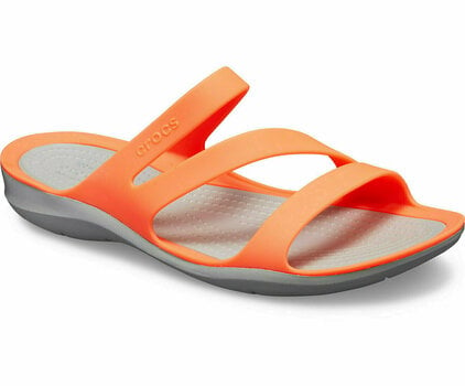 Womens Sailing Shoes Crocs Women's Swiftwater Sandal Bright Coral/Light Grey 41-42 - 2