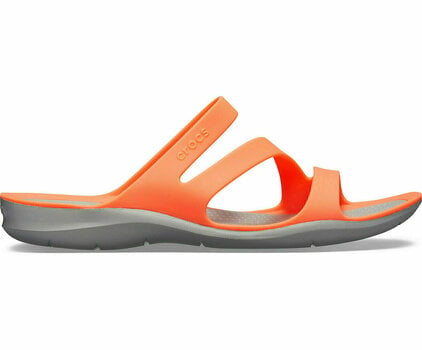 Womens Sailing Shoes Crocs Women's Swiftwater Sandal Bright Coral/Light Grey 41-42 - 3
