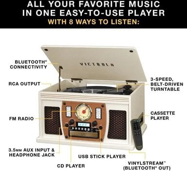 Retro turntable
 Victrola Navigator Brown Retro turntable - 10