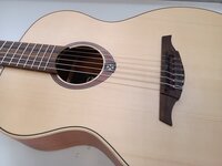 LAG TN70A Natural Satin Jumbo Guitar