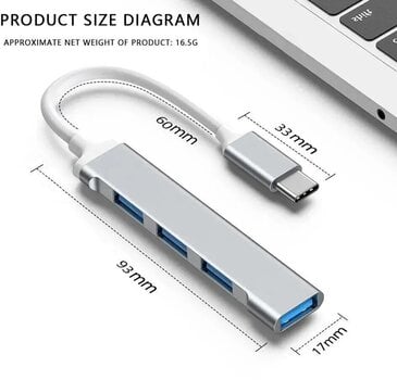USB-kabel PremiumCord KU31HUB12 10 cm USB-kabel - 4