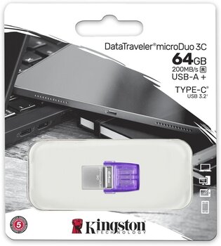 USB ключ Kingston DataTraveler microDuo 3C USB ключ 64 GB - 3