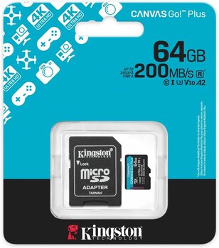 Minnekort Kingston Canvas Go Plus Gen4 A2 U3 V30 Micro SDXC 64 GB Minnekort - 3