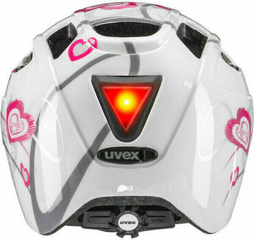 Kid Bike Helmet UVEX Finale Junior LED Heart White/Pink 51-55 Kid Bike Helmet - 3