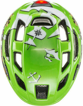 Kid Bike Helmet UVEX Finale Junior LED Green Pirate 48-52 Kid Bike Helmet - 4