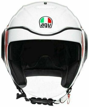 Helmet AGV Orbyt Brera White/Grey/Red XS Helmet - 2