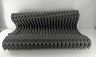 Panneau de mousse absorbant Mega Acoustic PA-PMP5 115x195x5 Dark Gray Panneau de mousse absorbant (Endommagé) - 1