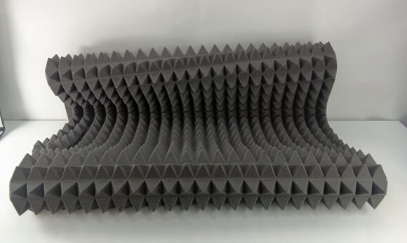 Panneau de mousse absorbant Mega Acoustic PA-PMP5 115x195x5 Dark Gray Panneau de mousse absorbant (Endommagé) - 2