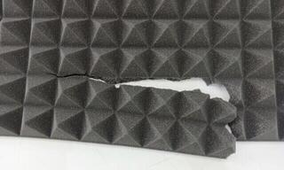 Panneau de mousse absorbant Mega Acoustic PA-PMP5 115x195x5 Dark Gray Panneau de mousse absorbant (Endommagé) - 3