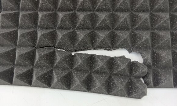 Panneau de mousse absorbant Mega Acoustic PA-PMP5 115x195x5 Dark Gray Panneau de mousse absorbant (Endommagé) - 4