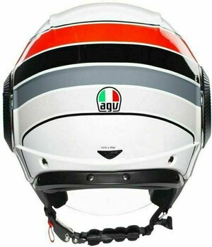 Helmet AGV Orbyt Brera White/Grey/Red XS Helmet - 4