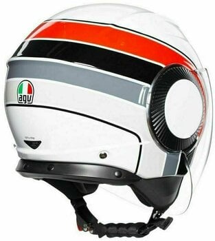 Helmet AGV Orbyt Brera White/Grey/Red XS Helmet - 6