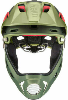 Cyklistická helma UVEX Jakkyl HDE Olive/Red Matt 56-61 Cyklistická helma - 2