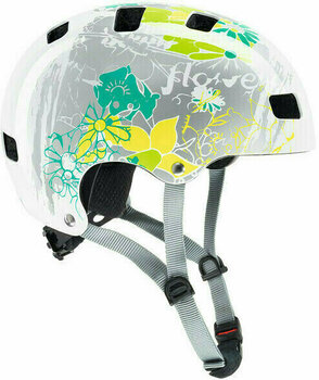 Kid Bike Helmet UVEX Kid 3 White Flower 51-55 Kid Bike Helmet - 2