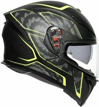 Helmet AGV K-5 S Tornado Matt Black/Yellow Fluo S/M Helmet - 4