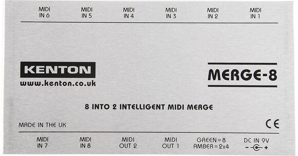 MIDI vmesniki Kenton Merge 8 – 8 MIDI IN to 2 OUT MIDI vmesniki - 3