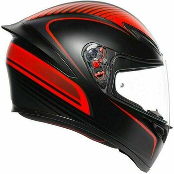 Helmet AGV K1 Warmup Matt Black/Red S/M Helmet - 5