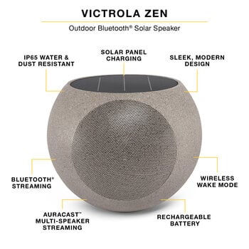 Prenosni zvočnik Victrola Zen Bluetooth solar Prenosni zvočnik - 8