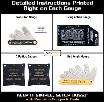 Outil de maintenance de guitare MusicNomad Keep It Simple Setup Kit Outil de maintenance de guitare - 5