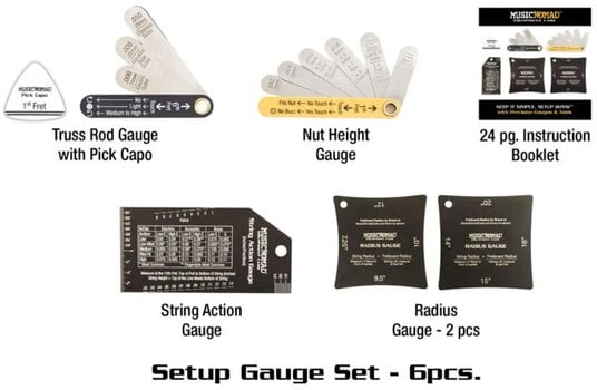 Outil de maintenance de guitare MusicNomad Keep It Simple Setup Kit Outil de maintenance de guitare - 18