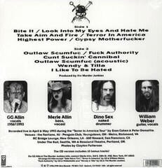 Disco de vinilo GG Allin & The Murder Junkies - Terror In America (Live 1993) (LP) - 1