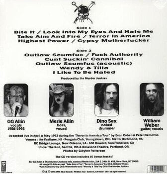 Disco de vinilo GG Allin & The Murder Junkies - Terror In America (Live 1993) (LP) - 2