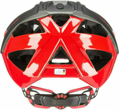 Cyklistická helma UVEX Quatro Šedá-Červená 52-57 Cyklistická helma - 3