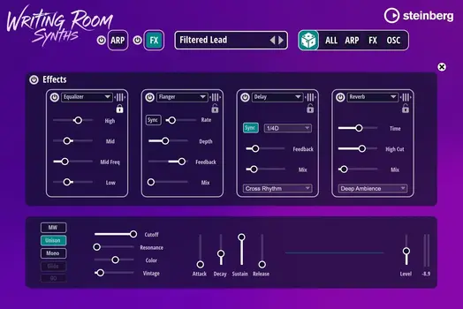 VST Instrument Steinberg Writing Room Synths (Digitaalinen tuote) - 3
