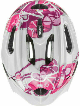 Dětská cyklistická helma UVEX Quatro Junior Pink/Silver 50-55 Dětská cyklistická helma - 4