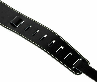 Leather guitar strap D'Addario Planet Waves 25LS00-DX Leather guitar strap Black - 3
