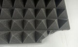 Absorberande skumplastpaneler Mega Acoustic PA-PMP5 115x195x5 Dark Gray Absorberande skumplastpaneler (Skadad) - 2
