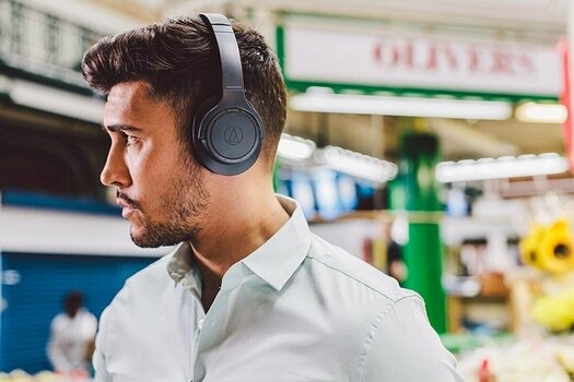 Vezeték nélküli fejhallgatók On-ear Audio-Technica ATH-SR50BT Fekete - 8