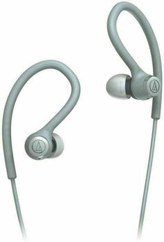 En la oreja los auriculares Audio-Technica ATH-SPORT10 Grey - 2