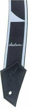 Tekstylne gitarowe pasy Jackson Strap Inlay Black/White - 2