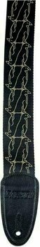 Textile guitar strap Gretsch Strap Double Penguin Black/Gold - 2