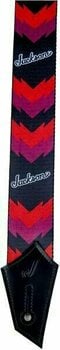 Textilgurte für Gitarren Jackson Strap Double V Black/Red - 2