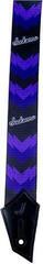 Kytarový pás Jackson 299-3258-004 Kytarový pás Double V Black/Purple - 1