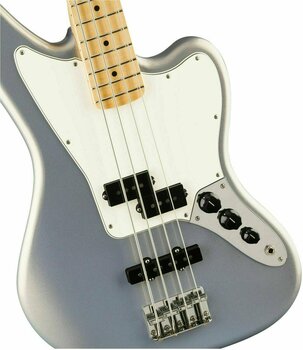 4-strängad basgitarr Fender Player Series Jaguar Bass MN Silver - 3