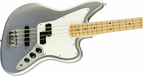 Elektrická basgitara Fender Player Series Jaguar Bass MN Strieborná - 4