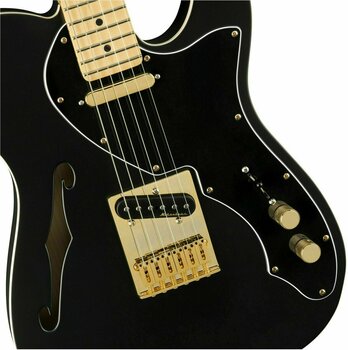 Електрическа китара Fender LTD Deluxe Telecaster Thinline MN Satin Black - 3