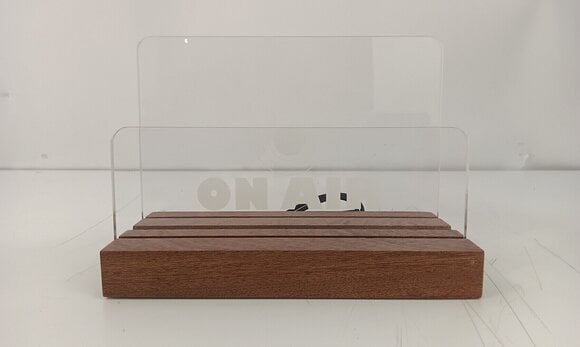 Mobiliário para discos LP Muziker Now Playing Vinyl Record Album Display Stand with Acrylic board Suporte Natural (Tao bons como novos) - 2