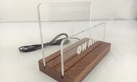 Muziker Now Playing Vinyl Record Album Display Stand with Acrylic board Suporte Natural