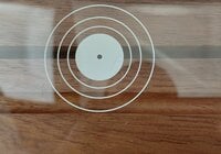 Muziker Now Playing Vinyl Record Album Display Stand with Acrylic board Suporte Natural