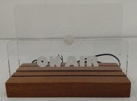 Muziker Now Playing Vinyl Record Album Display Stand with Acrylic board Base Natural