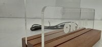 Muziker Now Playing Vinyl Record Album Display Stand with Acrylic board Base Natural